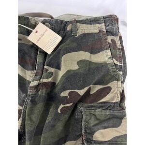 GAP Loose Boot Fit Corduroy Camo Cargo Pants Size 38x32 New With Tags